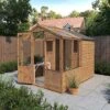 Waltons 8 X 6 Wooden Greenhouse And Garden Shiplap Storage Shed Combi -PlantHub Shop 004 001 00242012