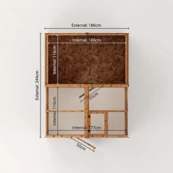 Waltons 8 X 6 Wooden Greenhouse And Garden Shiplap Storage Shed Combi -PlantHub Shop 004 001 0024203