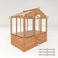 Waltons 6 X 4 Wooden Shiplap Tongue And Groove Greenhouse -PlantHub Shop 004 003 0001205