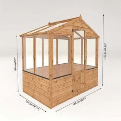 Waltons 6 X 4 Wooden Shiplap Tongue And Groove Greenhouse -PlantHub Shop 004 003 0001208