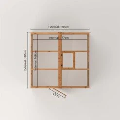 Waltons 6 X 6 Traditional Wooden Shiplap Tongue And Groove Greenhouse -PlantHub Shop 004 003 0002202