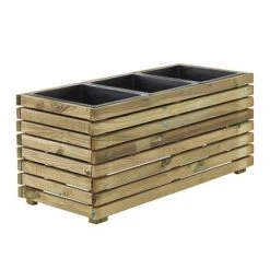 Cerland Horizon Outdoor Rectangular Wooden Planter 90cm -PlantHub Shop 004017