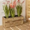 Cerland Horizon Outdoor Rectangular Wooden Planter 90cm -PlantHub Shop 004017 AMB 02 HD