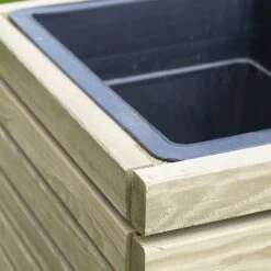 Cerland Horizon Outdoor Rectangular Wooden Planter 90cm -PlantHub Shop 004017 ZOOM 02 HD