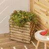 Cerland Horizon Outdoor Square Wooden Planter Tall 40cm -PlantHub Shop 004032 AMB 02 HD