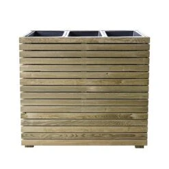 Cerland Horizon Outdoor Rectangular Wooden Planter Tall 90cm -PlantHub Shop 004033 02 HD