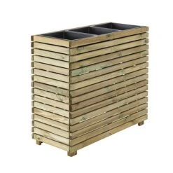 Cerland Horizon Outdoor Rectangular Wooden Planter Tall 90cm -PlantHub Shop 004033 HD20 20Copie