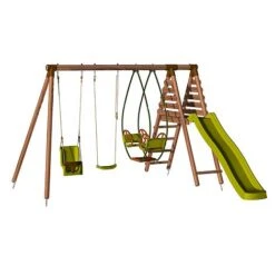 Soulet Colza Wooden Swing Set With Slide -PlantHub Shop 004510 DET 04