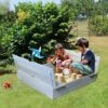 Soulet Sandpit With Folding Benches 120 X 120cm 2 Soulet Sandpit With Folding Benches 120 X 120cm -PlantHub Shop 004527 AMB 01
