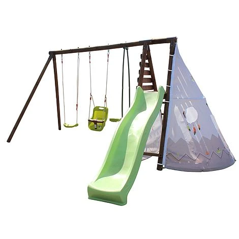 Soulet Camelia Wooden Swing Set With Slide 8 Soulet Camelia Wooden Swing Set With Slide - Image 6