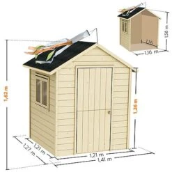 Soulet Garance Playhouse 5 X 4 -PlantHub Shop 004854 VISUEL DIM PRODUIT