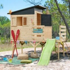 Soulet Portland Playhouse With Slide 10 X 8 -PlantHub Shop 004868 AMB 02