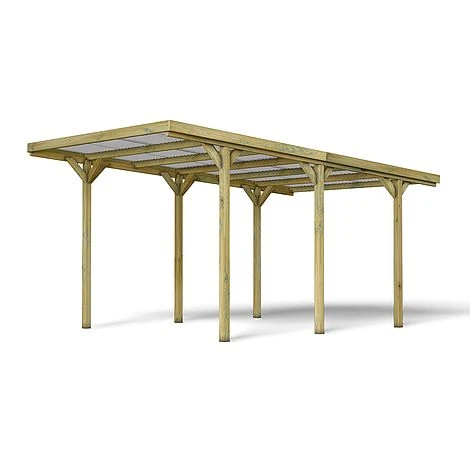 Cerland Jean Wooden Carport 3 X 5m 4 Cerland Jean Wooden Carport 3 X 5m - Image 2