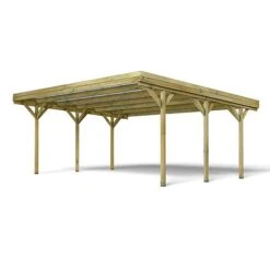 Cerland Jean Double Wooden Carport 6 X 5m -PlantHub Shop 004920 HD