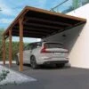 Cerland Victor Wall Mounted Wooden Carport 3 X 5m 2 Cerland Victor Wall Mounted Wooden Carport 3 X 5m -PlantHub Shop 004921 AMB HD