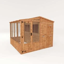Waltons 8 X 8 Wooden Shiplap Tongue And Groove Greenhouse And Combi Garden Storage Shed 18 Waltons 8 X 8 Wooden Shiplap Tongue And Groove Greenhouse And Combi Garden Storage Shed -PlantHub Shop 005 00012013