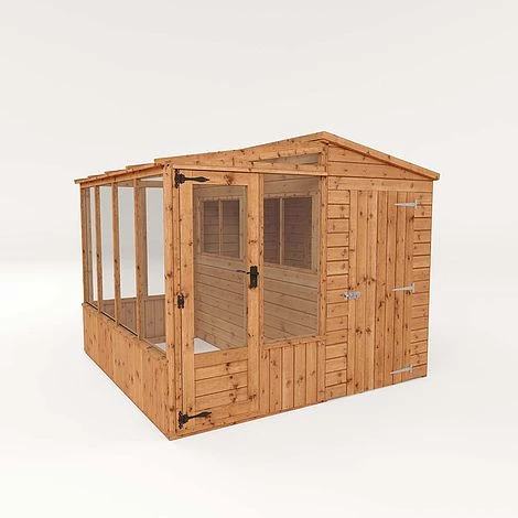 Waltons 8 X 8 Wooden Shiplap Tongue And Groove Greenhouse And Combi Garden Storage Shed 5 Waltons 8 X 8 Wooden Shiplap Tongue And Groove Greenhouse And Combi Garden Storage Shed - Image 3
