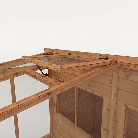 Waltons 8 X 8 Wooden Shiplap Tongue And Groove Greenhouse And Combi Garden Storage Shed 9 Waltons 8 X 8 Wooden Shiplap Tongue And Groove Greenhouse And Combi Garden Storage Shed - Image 7