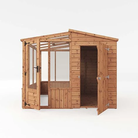 Waltons 8 X 8 Wooden Shiplap Tongue And Groove Greenhouse And Combi Garden Storage Shed 4 Waltons 8 X 8 Wooden Shiplap Tongue And Groove Greenhouse And Combi Garden Storage Shed - Image 2