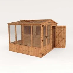 Waltons 8 X 8 Wooden Shiplap Tongue And Groove Greenhouse And Combi Garden Storage Shed 19 Waltons 8 X 8 Wooden Shiplap Tongue And Groove Greenhouse And Combi Garden Storage Shed -PlantHub Shop 005 0001209