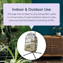Idooka Rattan Hanging Garden Egg Chair -PlantHub Shop 0420Indoor20Outdoor