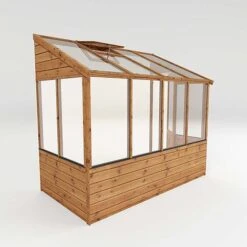 Waltons 8 X 4 Traditional Lean To Wooden Shiplap Tongue And Groove Greenhouse -PlantHub Shop 04GREENLEAN0804 V220Detail20003