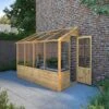 Waltons 8 X 4 Traditional Lean To Wooden Shiplap Tongue And Groove Greenhouse -PlantHub Shop 04GREENLEAN0804 V220Garden20Scene2000120small
