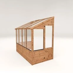 Waltons 8 X 4 Traditional Lean To Wooden Shiplap Tongue And Groove Greenhouse -PlantHub Shop 04GREENLEAN0806 V220100