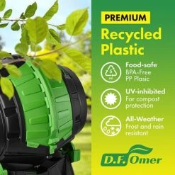 Tumbling Barrel Rolling 50L Composter -PlantHub Shop 04 material