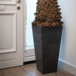 Vase Ella Black H70Cm D35Cm -PlantHub Shop 107822 8 copy