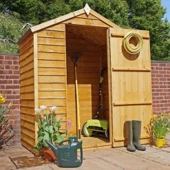 5 X 3 Waltons Overlap Apex Wooden Garden Shed 20 5 X 3 Waltons Overlap Apex Wooden Garden Shed -PlantHub Shop 120Propped20Alt20Angle20e32072a
