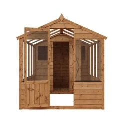 Waltons 12' X 6' Apex Greenhouse With Shed Extension -PlantHub Shop 1220x20620Shiplap20Combi20Greenhouse20and20Wooden20Storage20Shed20Front20Doors20Open 2