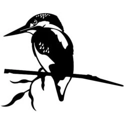 Kingfisher Bird Silhouette Fence / Tree Garden Ornament Steel Bird Decoration -PlantHub Shop 1308 1