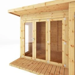 Waltons 10 X 8 Wooden Shiplap Tongue And Groove Contemporary Summerhouse With Side Shed 18 Waltons 10 X 8 Wooden Shiplap Tongue And Groove Contemporary Summerhouse With Side Shed -PlantHub Shop 20220812 SI 003 001 0022 Summerhouse DT Shiplap Pent 10x8 Shed Area Detail002