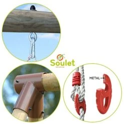 Soulet Alizee Double Wooden Swing Set -PlantHub Shop 215176 ZOOM Technique