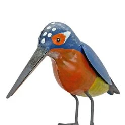 Metal Kingfisher Garden Stake 1m Tall Outdoor Bird Ornament 13 Metal Kingfisher Garden Stake 1m Tall Outdoor Bird Ornament -PlantHub Shop 2454 1