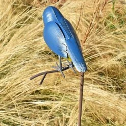 Metal Kingfisher Garden Stake 1m Tall Outdoor Bird Ornament 18 Metal Kingfisher Garden Stake 1m Tall Outdoor Bird Ornament -PlantHub Shop 2454 6