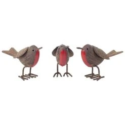3 Robin Garden Bird Ornaments -PlantHub Shop 3002 MAIN