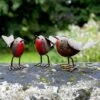 3 Robin Garden Bird Ornaments -PlantHub Shop 3002 NWB 1