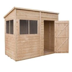 Waltons 8 X 4 Premium Shiplap Tongue And Groove Pent Roof Garden Storage Shed -PlantHub Shop 30020dpi20edits 0003 P 5029442075624 MN20copy4