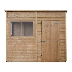 Waltons 8 X 4 Premium Shiplap Tongue And Groove Pent Roof Garden Storage Shed -PlantHub Shop 30020dpi20edits 0004 P 5029442075624 AL faceon4