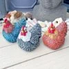 3 Chicken Garden Ornaments Hen Outdoor Animal Statues -PlantHub Shop 3093S 6