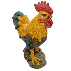 Standing Cockerel Bird Garden Animal Ornament -PlantHub Shop 3210S 8