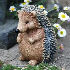 Set Of 3 Hedgehog Garden Animal Ornaments Outdoor Statues -PlantHub Shop 3439 2