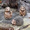 3 Hedgehog Garden Animal Ornaments Outdoor Wildlife Statues -PlantHub Shop 3440 1