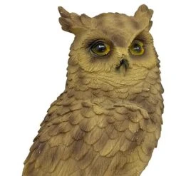 Wall Mountable Eagle Owl Bird On A Branch Garden Ornament -PlantHub Shop 3445 EAGLE 6