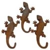 3 Wall Lizard Cast Iron Gecko Garden Ornaments Metal Decoration -PlantHub Shop 3596X3