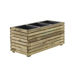 Cerland Horizon Outdoor Rectangular Wooden Planter 90cm -PlantHub Shop 3598740040174