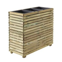 Cerland Horizon Outdoor Rectangular Wooden Planter Tall 90cm -PlantHub Shop 3598740040334