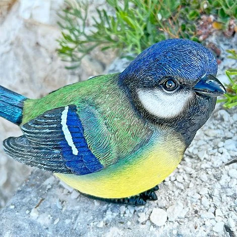 Large Blue Tit Bird Garden Ornament 4 Large Blue Tit Bird Garden Ornament - Image 2